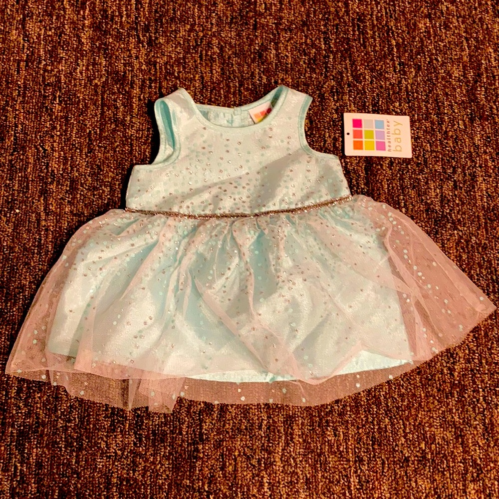 Light Blue Newborn Baby Dress